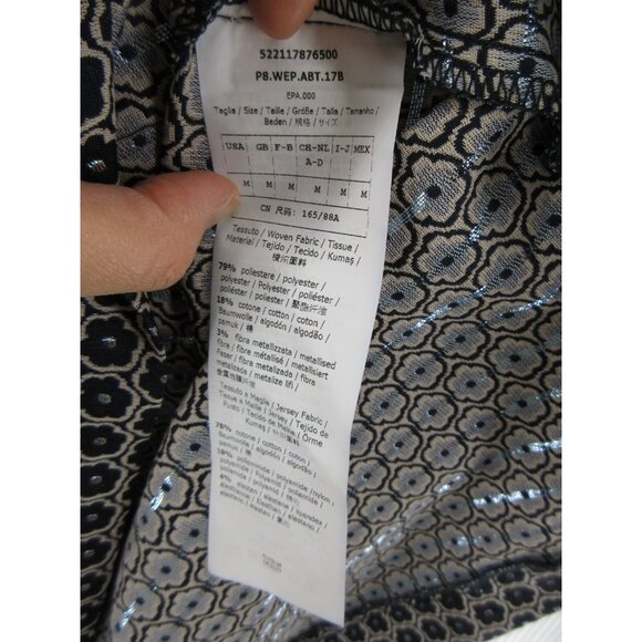 Max Mara Weekend Dress Medium Shift Jacquard Floral Career Zip Up - Picture 9 of 10